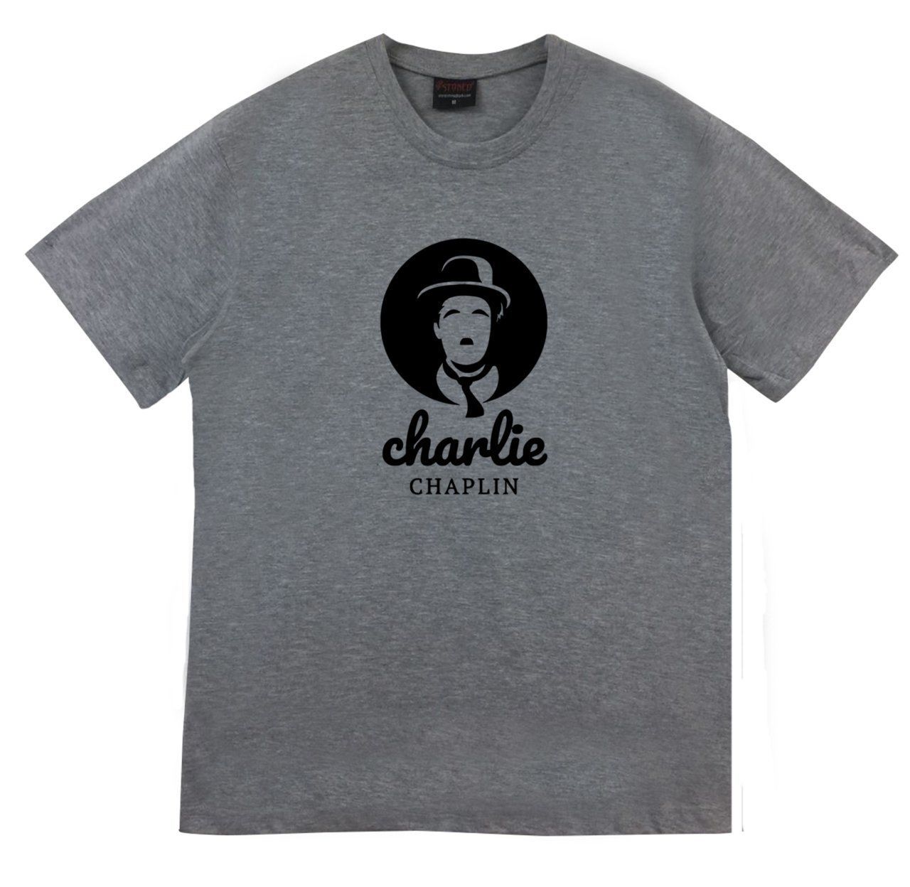 Charlie Chaplin Baskılı T-shirt