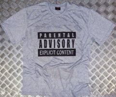 PARENTAL ADVISORY Baskılı T-shirt