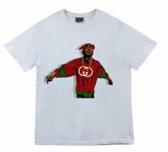 Tupac Shakur Baskılı T-shirt