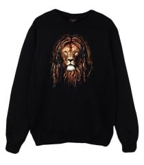 Aslan Hippi Baskılı Sweatshirt