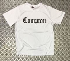 COMPTON Baskılı T-shirt
