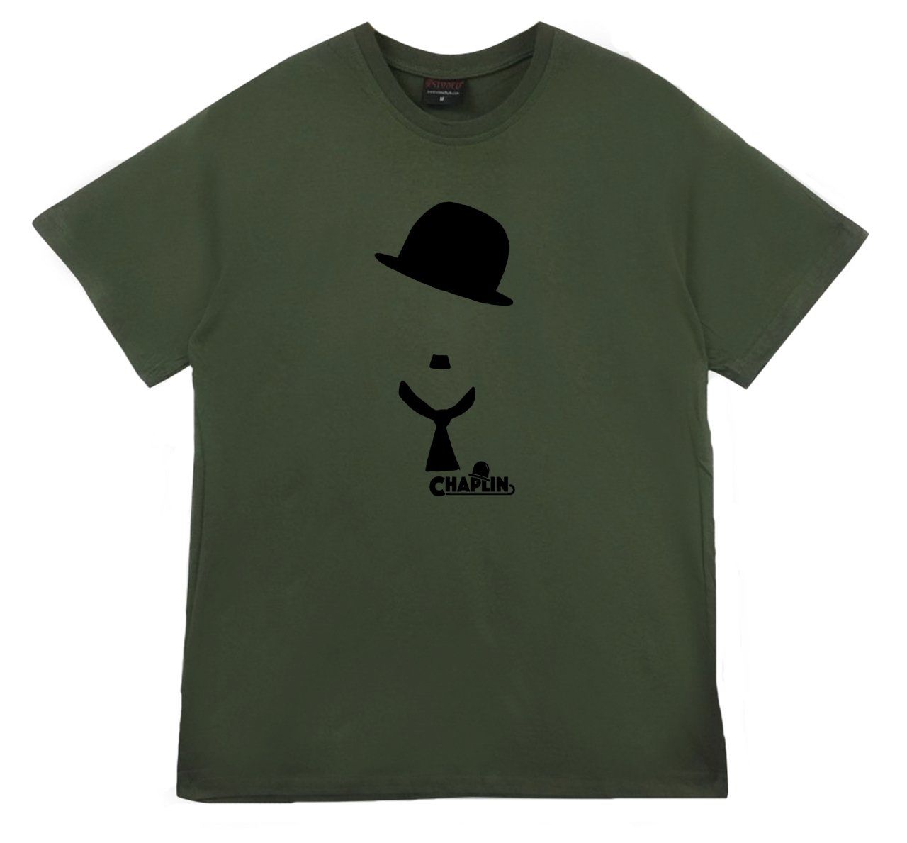 Charlie Chaplin Baskılı T-shirt