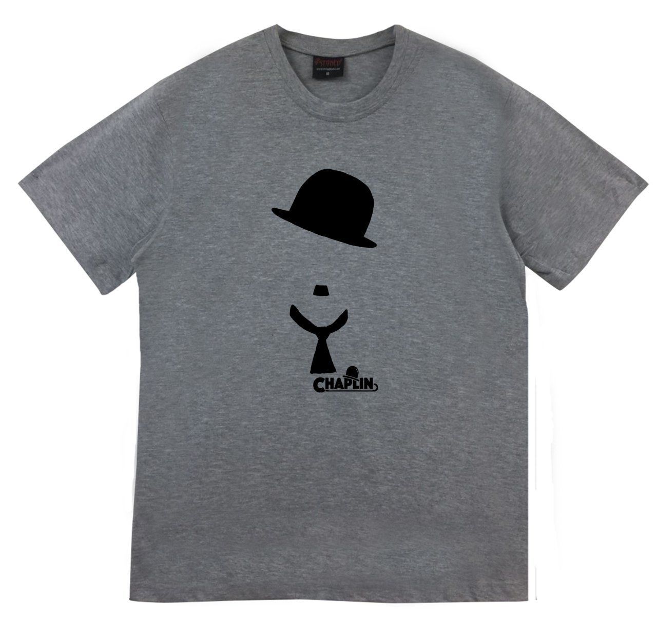 Charlie Chaplin Baskılı T-shirt