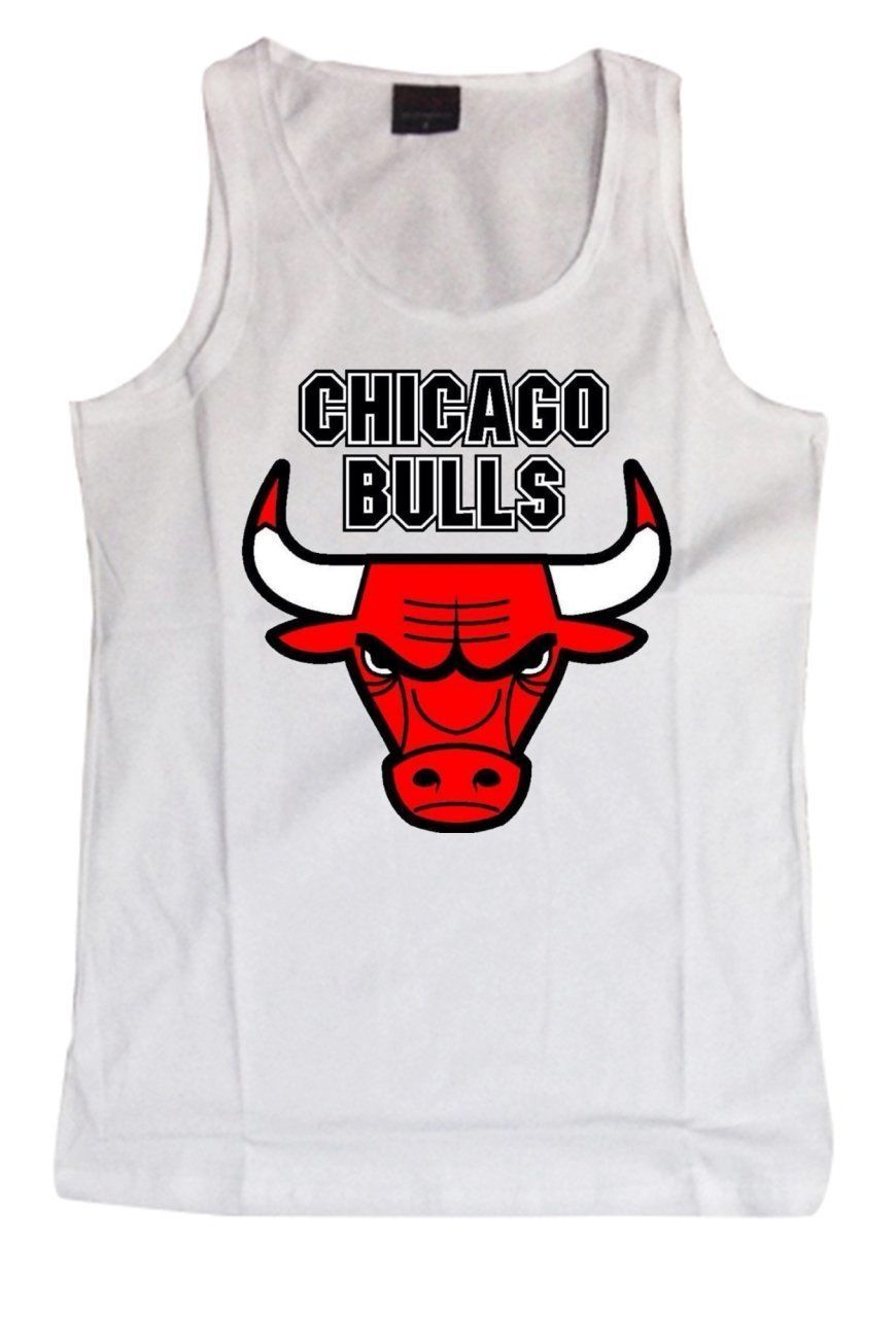 Chicago Bulls Baskılı Sıfır Kol T-Shirt