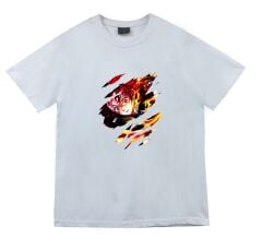 Damon Slayer Anime Baskılı Tshirt