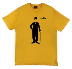 Charlie Chaplin Baskılı T-shirt