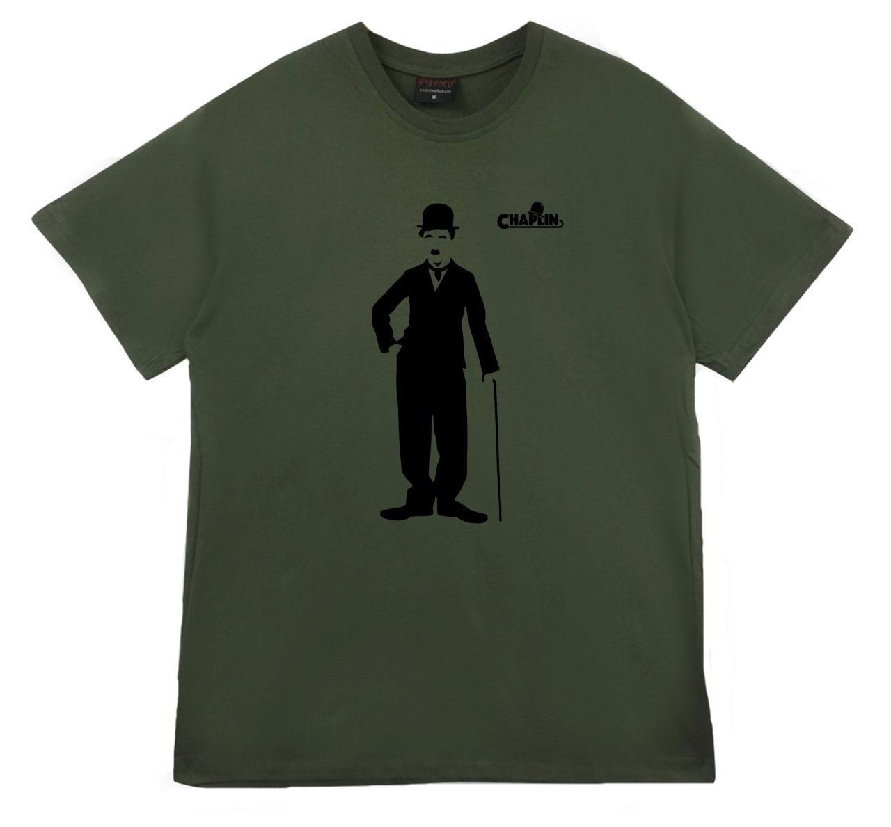 Charlie Chaplin Baskılı T-shirt