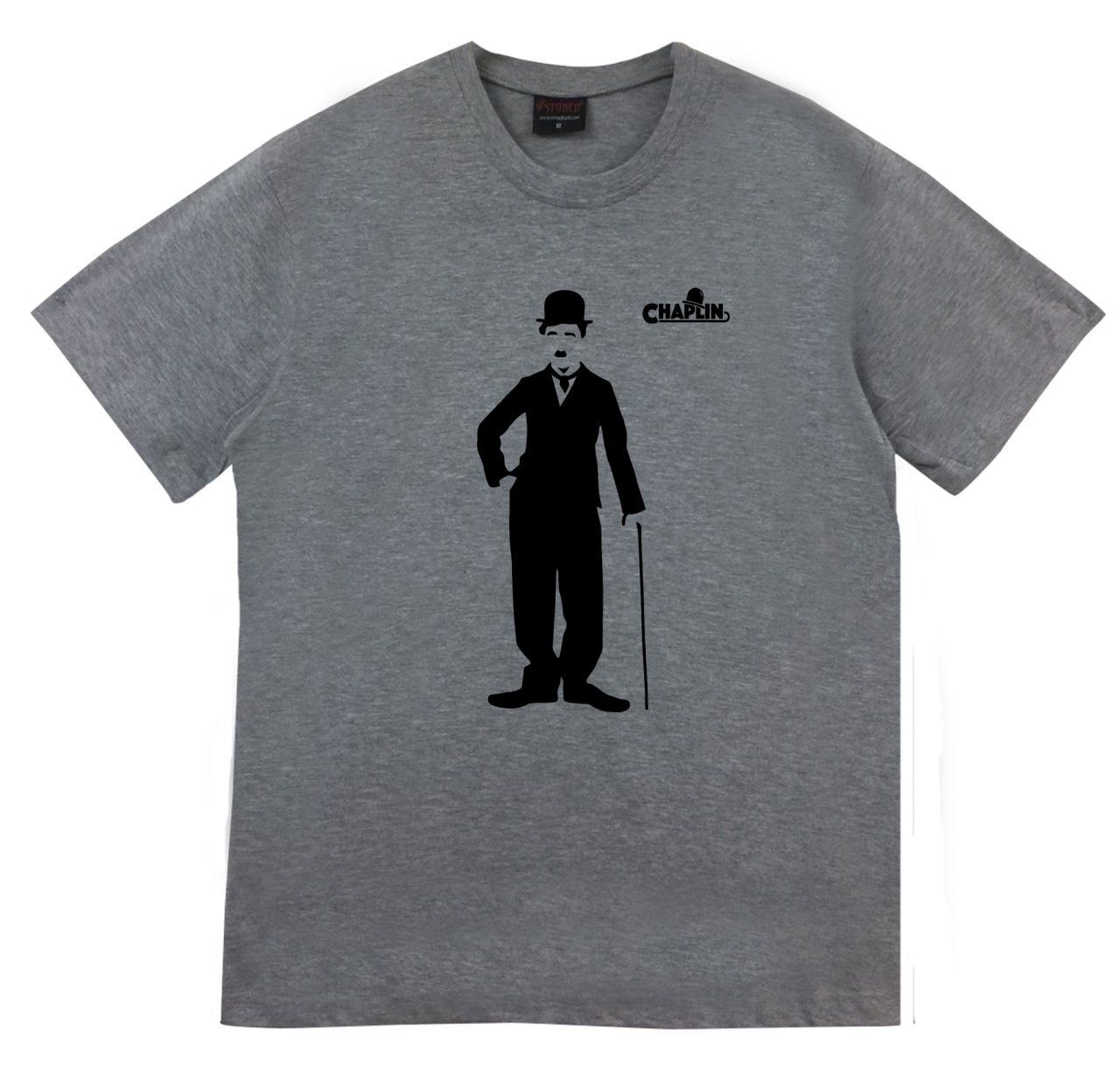 Charlie Chaplin Baskılı T-shirt