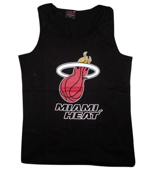 Miami Heat Baskılı Sıfır Kol T-Shirt