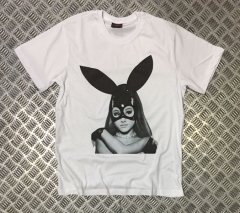 ARIANA GRANDE Baskılı T-shirt BEYAZ - 3XL