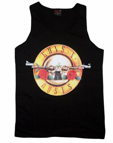 Guns N Roses Baskılı Sıfır Kol T-Shirt