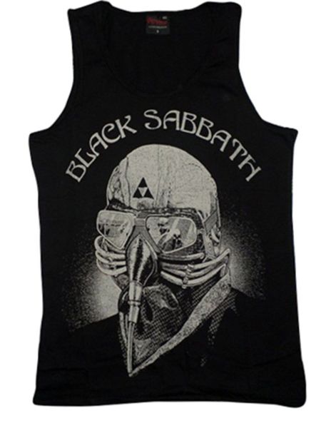 Black Sabbath Baskılı Sıfır Kol T-Shirt