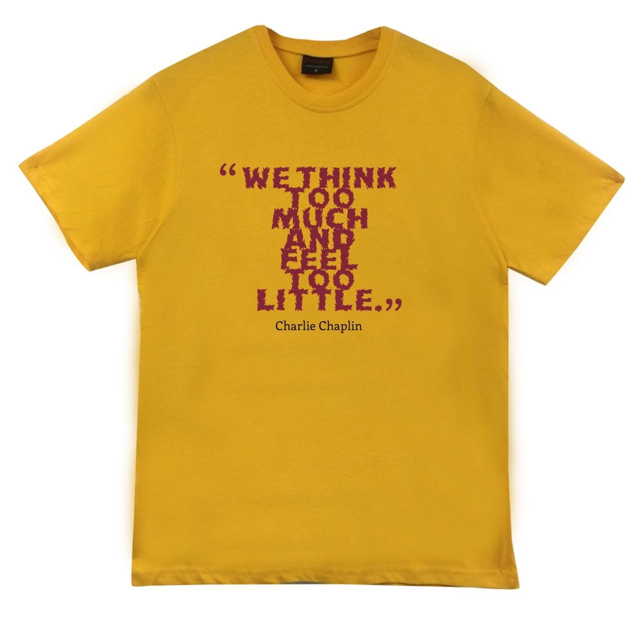 Charlie Chaplin Baskılı T-shirt