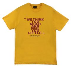Charlie Chaplin Baskılı T-shirt
