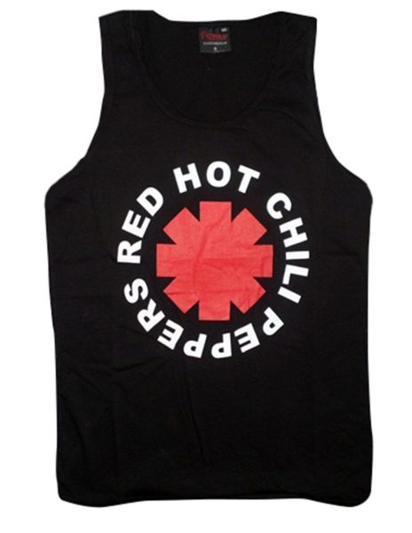 Red Hot Chili Peppers Baskılı Sıfır Kol T-Shirt