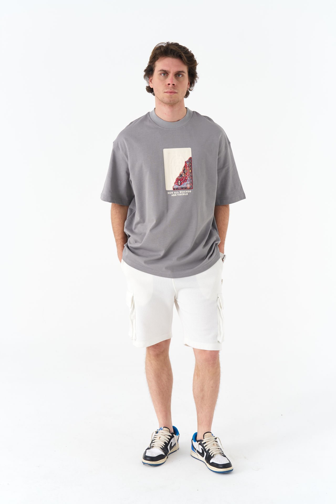 Not All Wounds Are Visible Baskılı Unisex Pamuk Nakışlı T-shirt