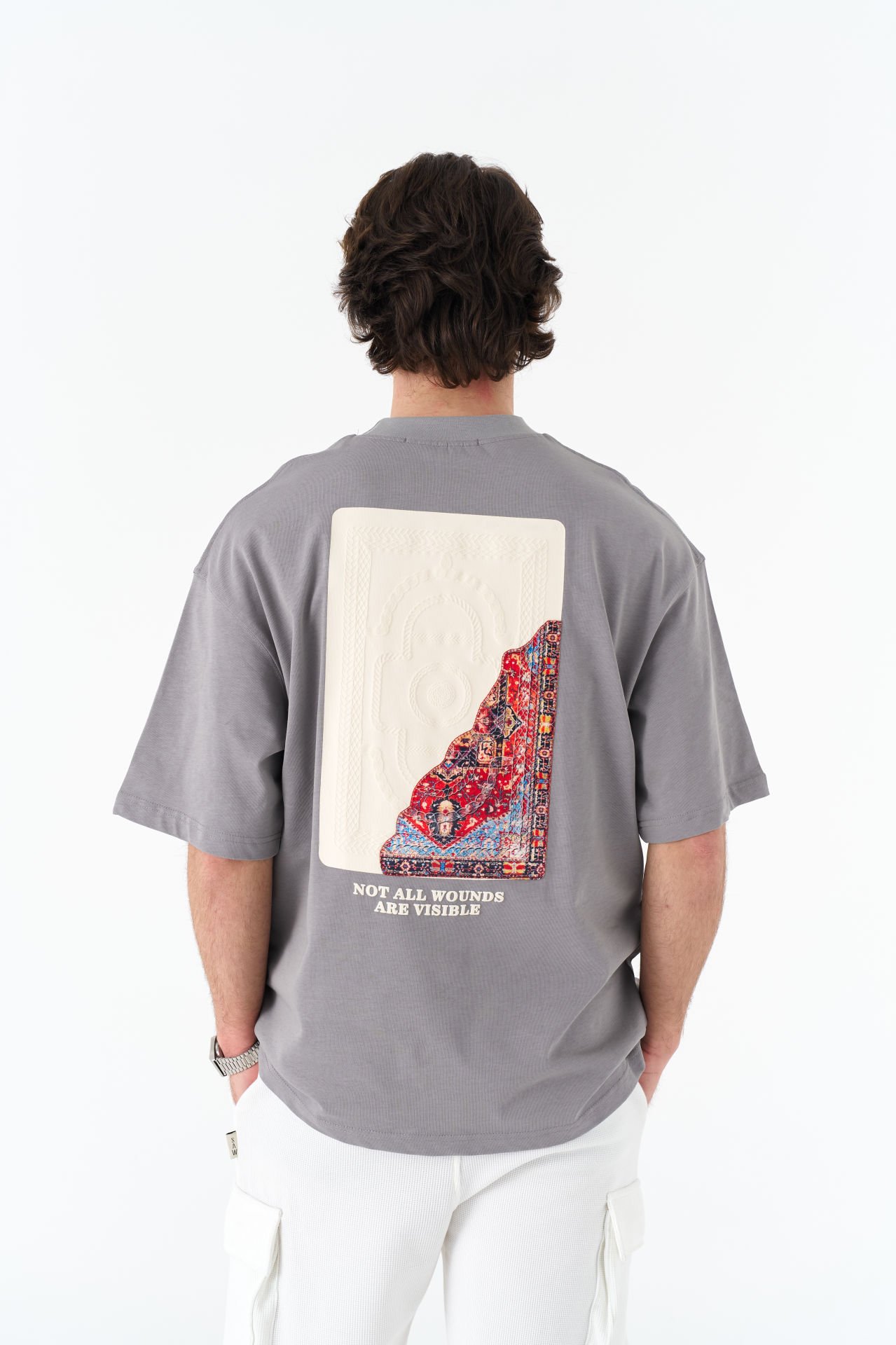 Not All Wounds Are Visible Baskılı Unisex Pamuk Nakışlı T-shirt