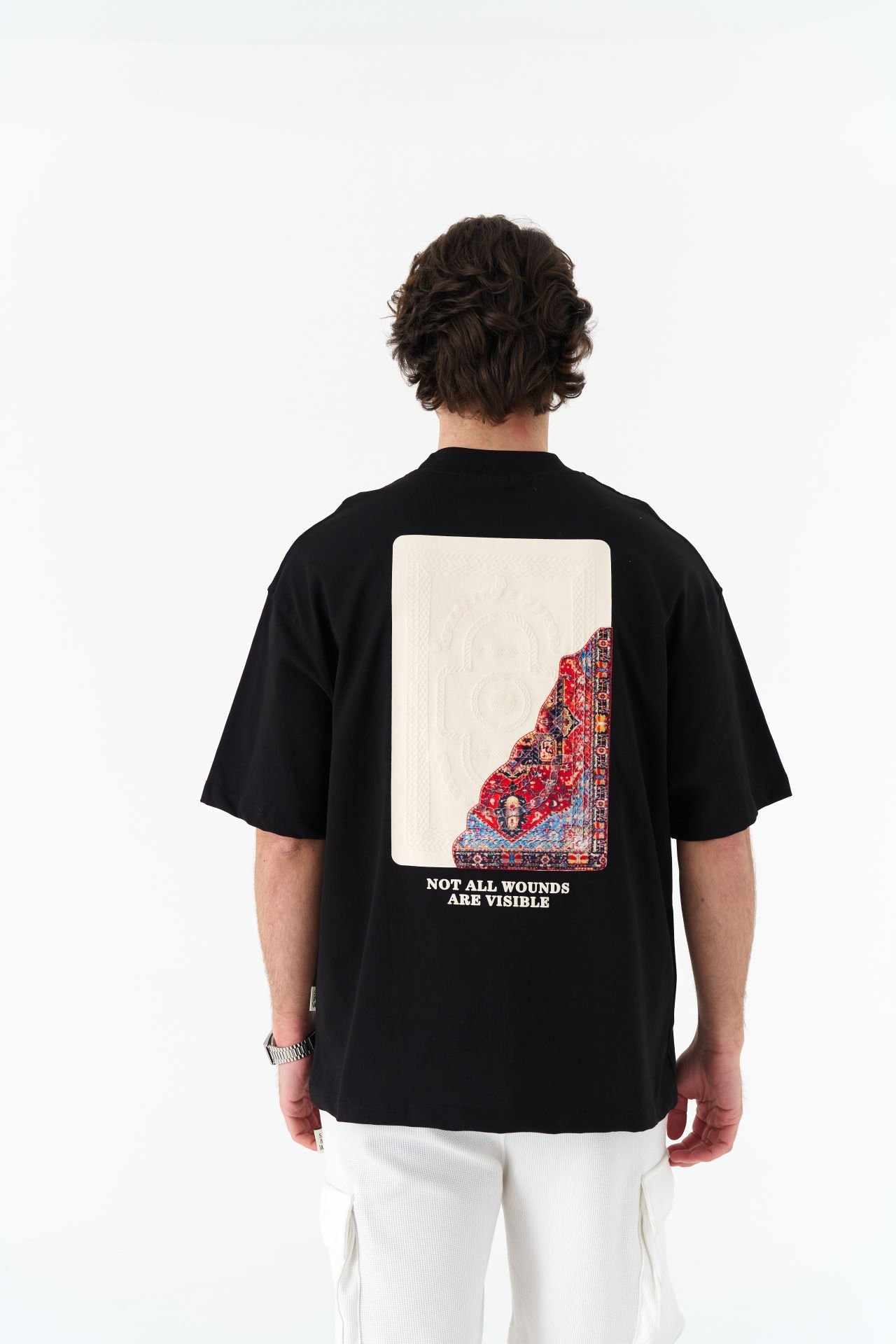 Not All Wounds Are Visible Baskılı Unisex Pamuk Nakışlı T-shirt