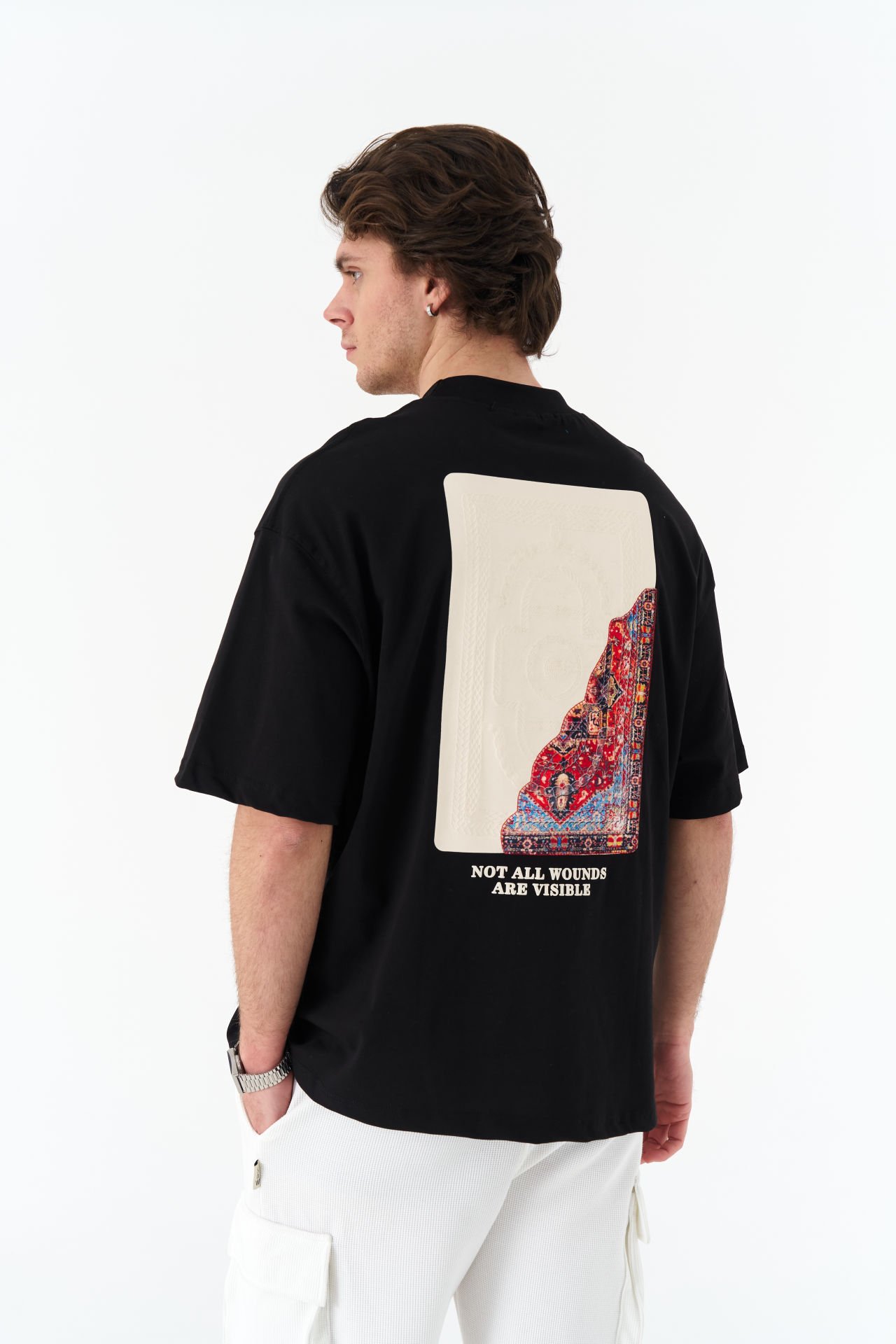Not All Wounds Are Visible Baskılı Unisex Pamuk Nakışlı T-shirt