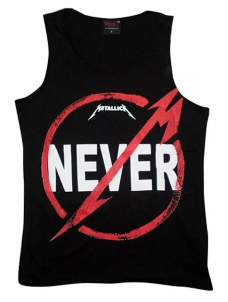 Metallica Baskılı Sıfır Kol Baskılı T-Shirt