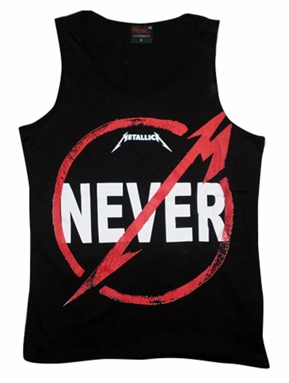 Metallica Baskılı Sıfır Kol Baskılı T-Shirt