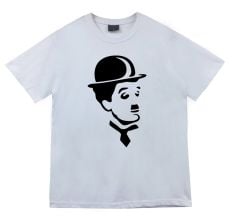 Charlie Chaplin Baskılı T-shirt
