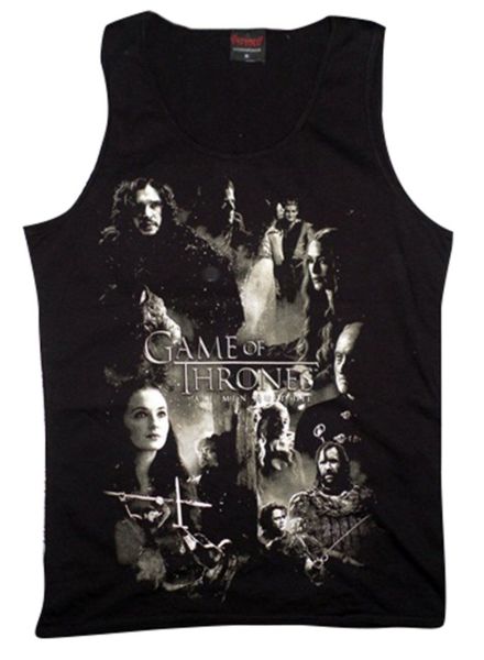 Game Of Thrones Baskılı Sıfır Kol T-Shirt