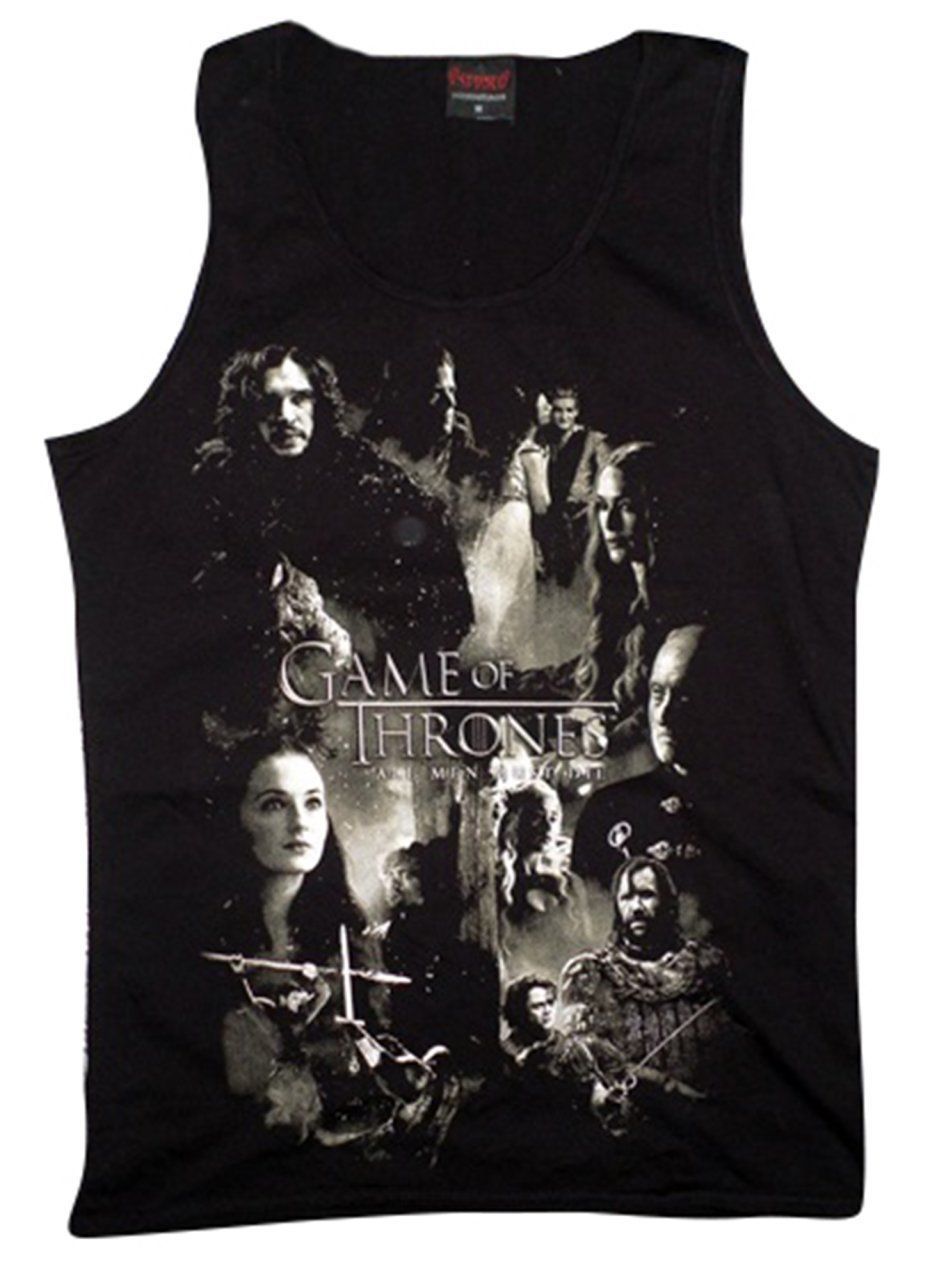Game Of Thrones Baskılı Sıfır Kol T-Shirt