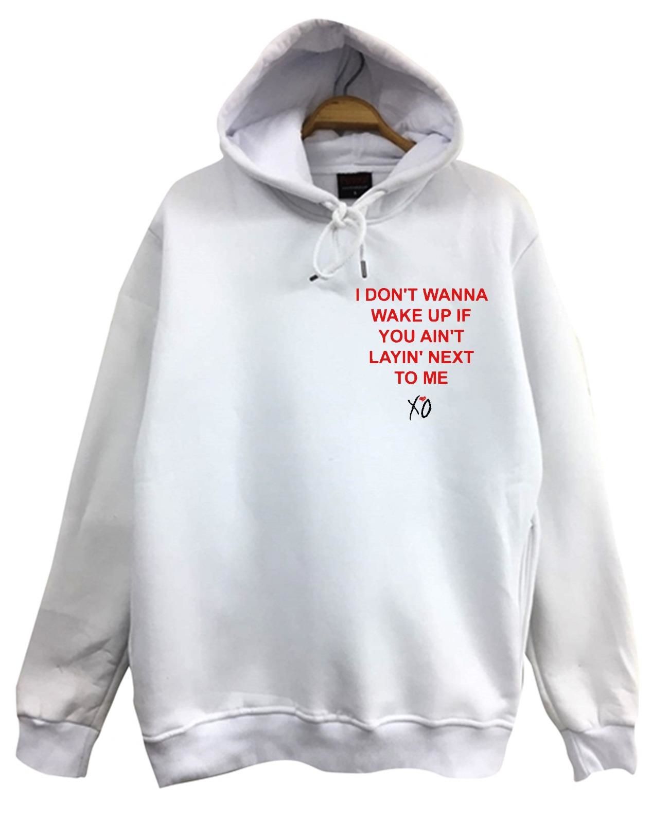The Weekend Wasted Times Baskılı Kapüşonlu Sweatshirt