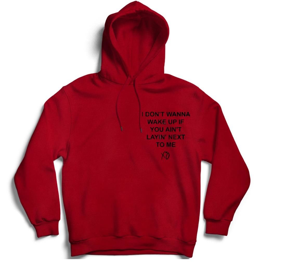 The Weekend Wasted Times Baskılı Kapüşonlu Sweatshirt