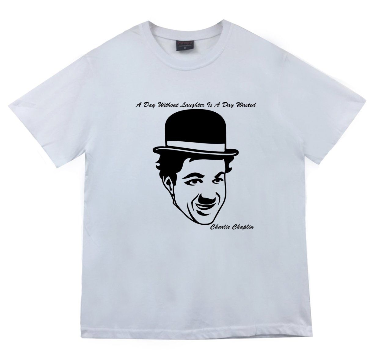 Charlie Chaplin Baskılı T-shirt