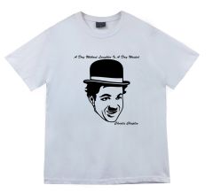 Charlie Chaplin Baskılı T-shirt