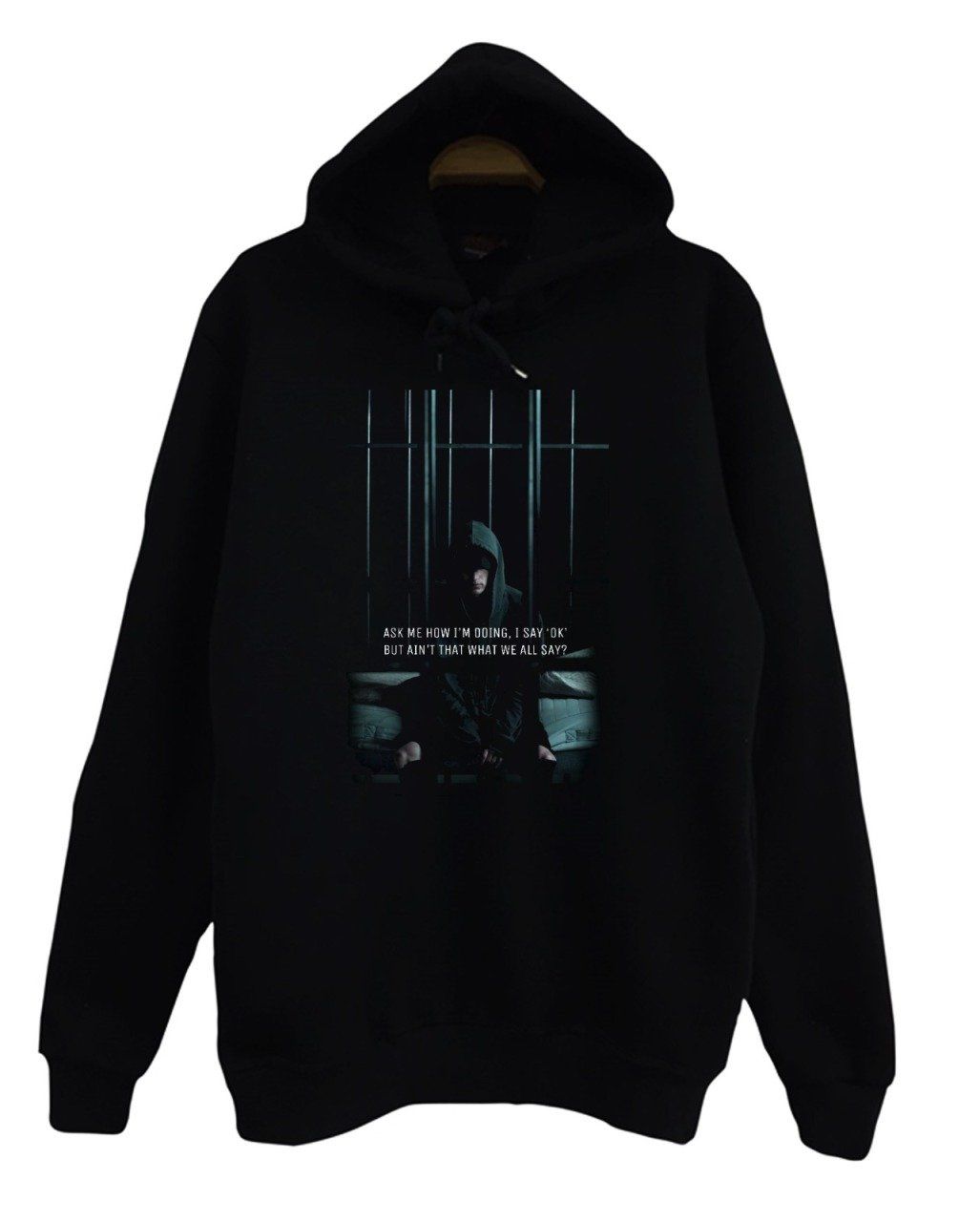 NF Baskılı Kapüşonlu Sweatshirt