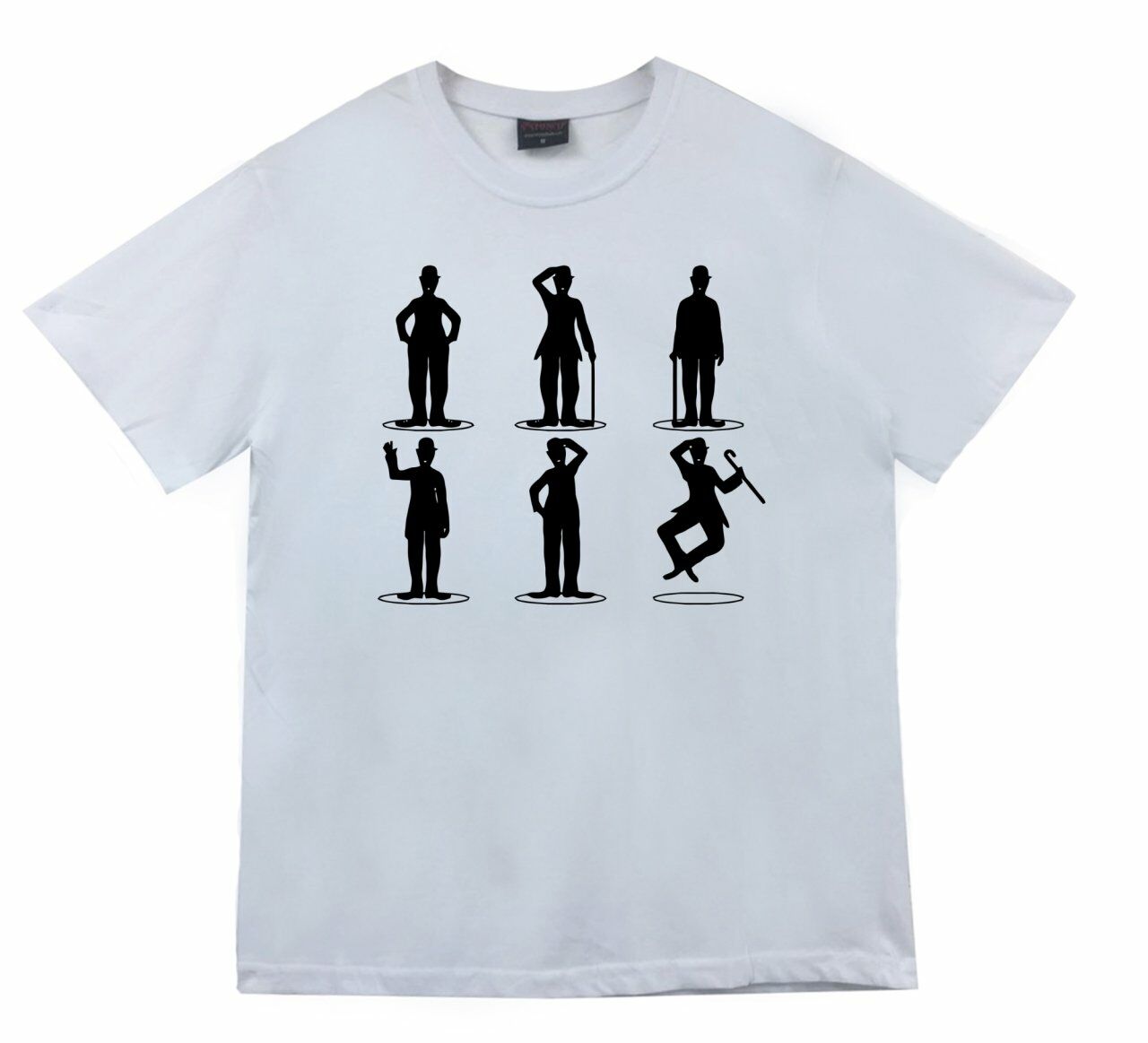 Charlie Chaplin Baskılı T-shirt