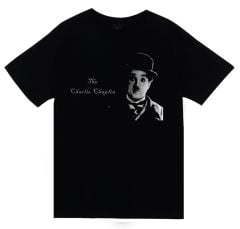 Charlie Chaplin Baskılı T-shirt