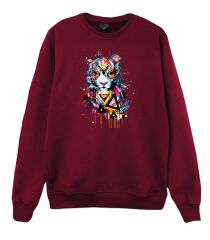 Kaplan Baskılı Sweatshirt