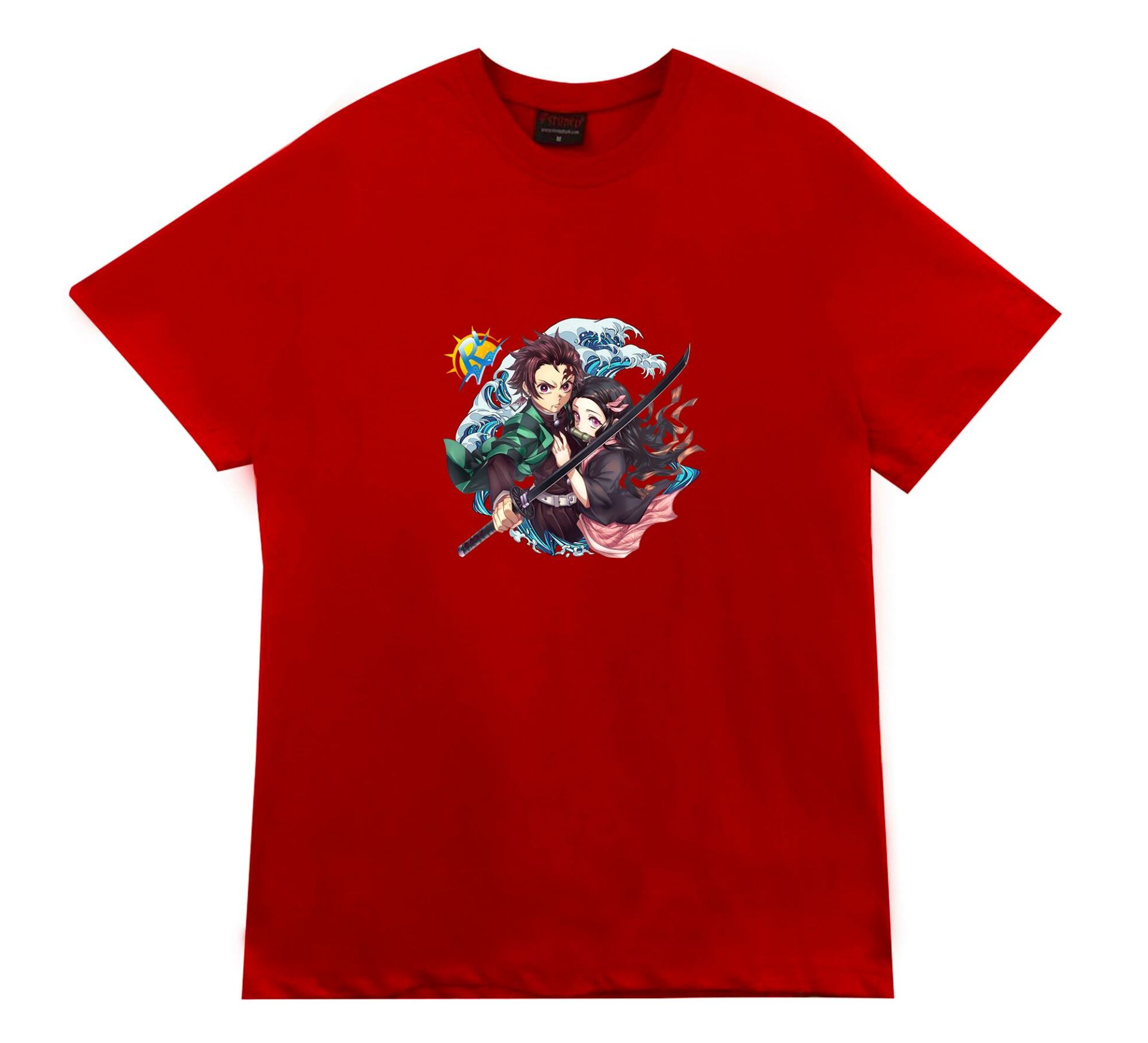 Damon Slayer Anime Baskılı Tshirt