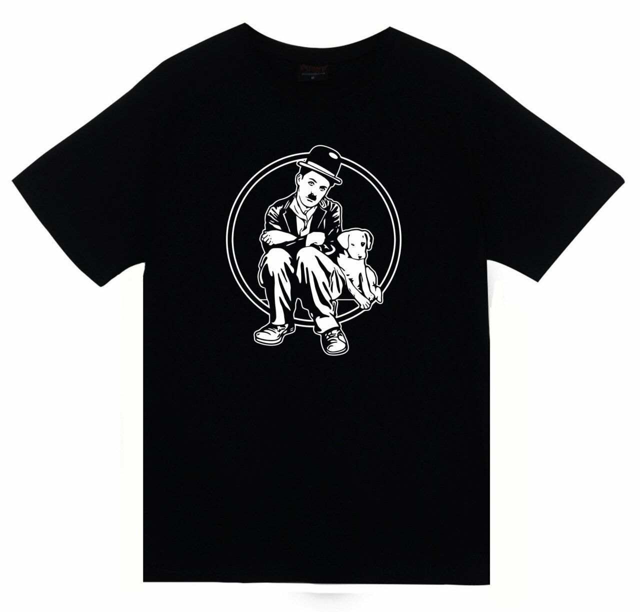 Charlie Chaplin Baskılı T-shirt