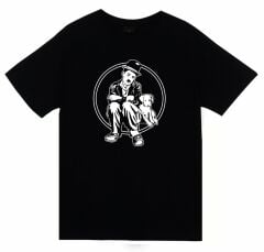 Charlie Chaplin Baskılı T-shirt
