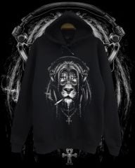 Aslan Hippi Baskılı Çocuk Sweatshirt