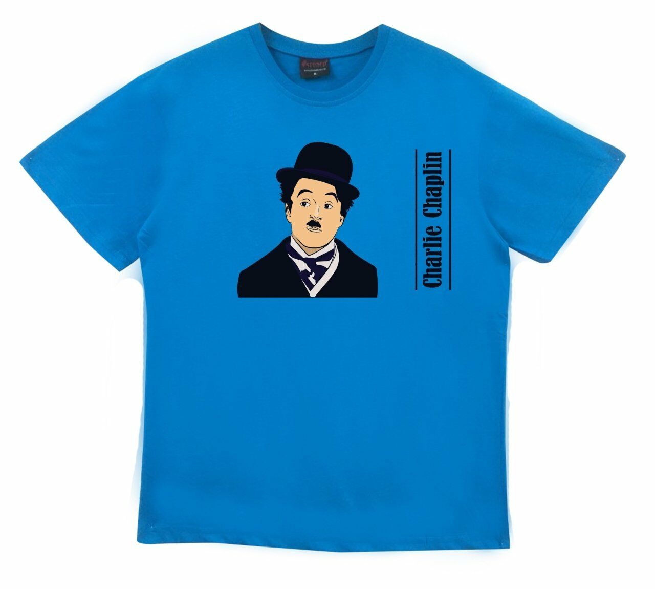 Charlie Chaplin Baskılı T-shirt