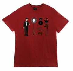 Charlie Chaplin Baskılı T-shirt