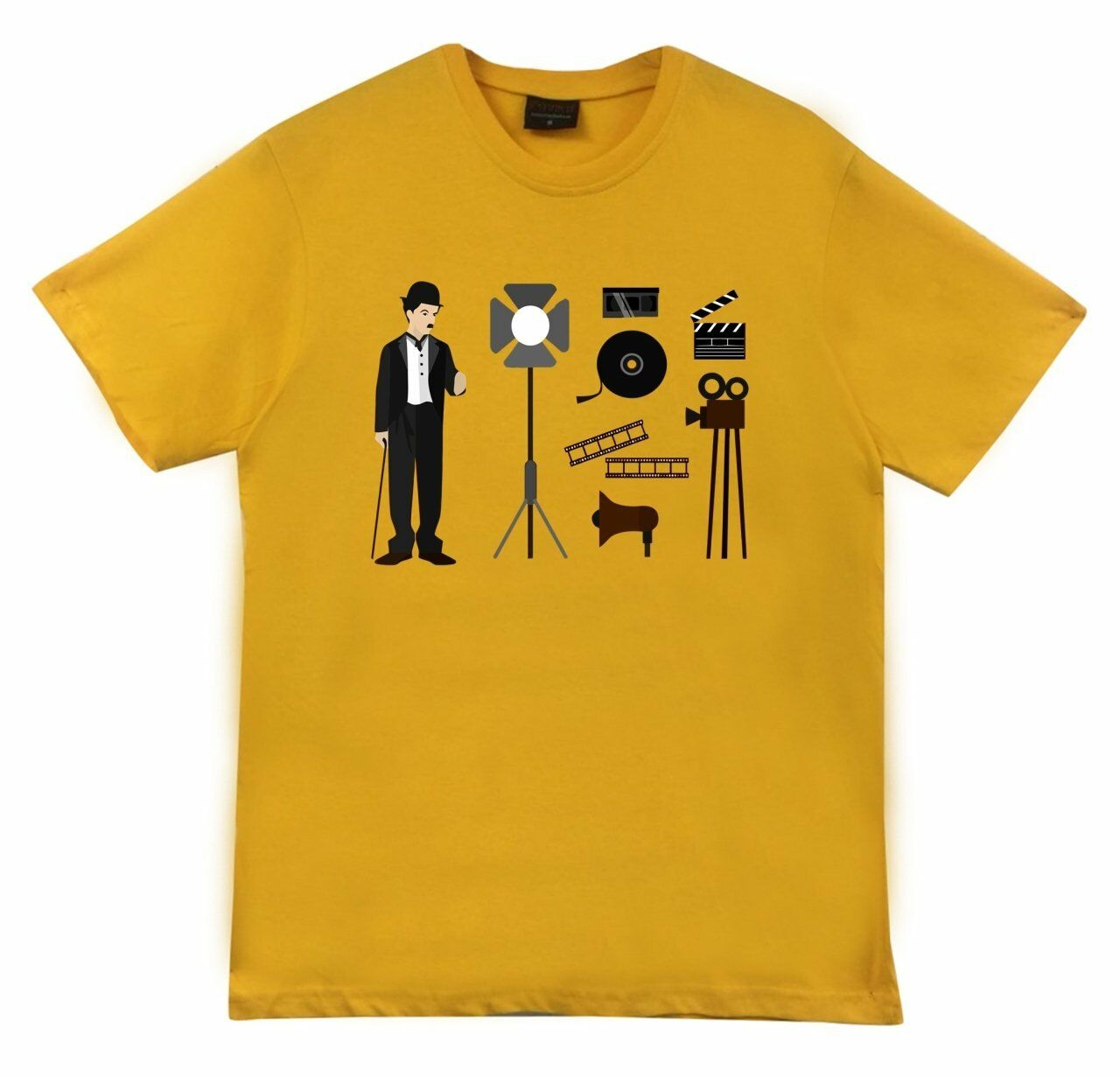 Charlie Chaplin Baskılı T-shirt
