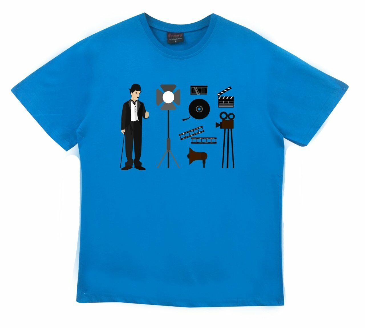 Charlie Chaplin Baskılı T-shirt