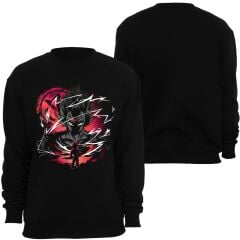 Dragonball Z Anime Baskılı Bisiklet Yaka Sweatshirt