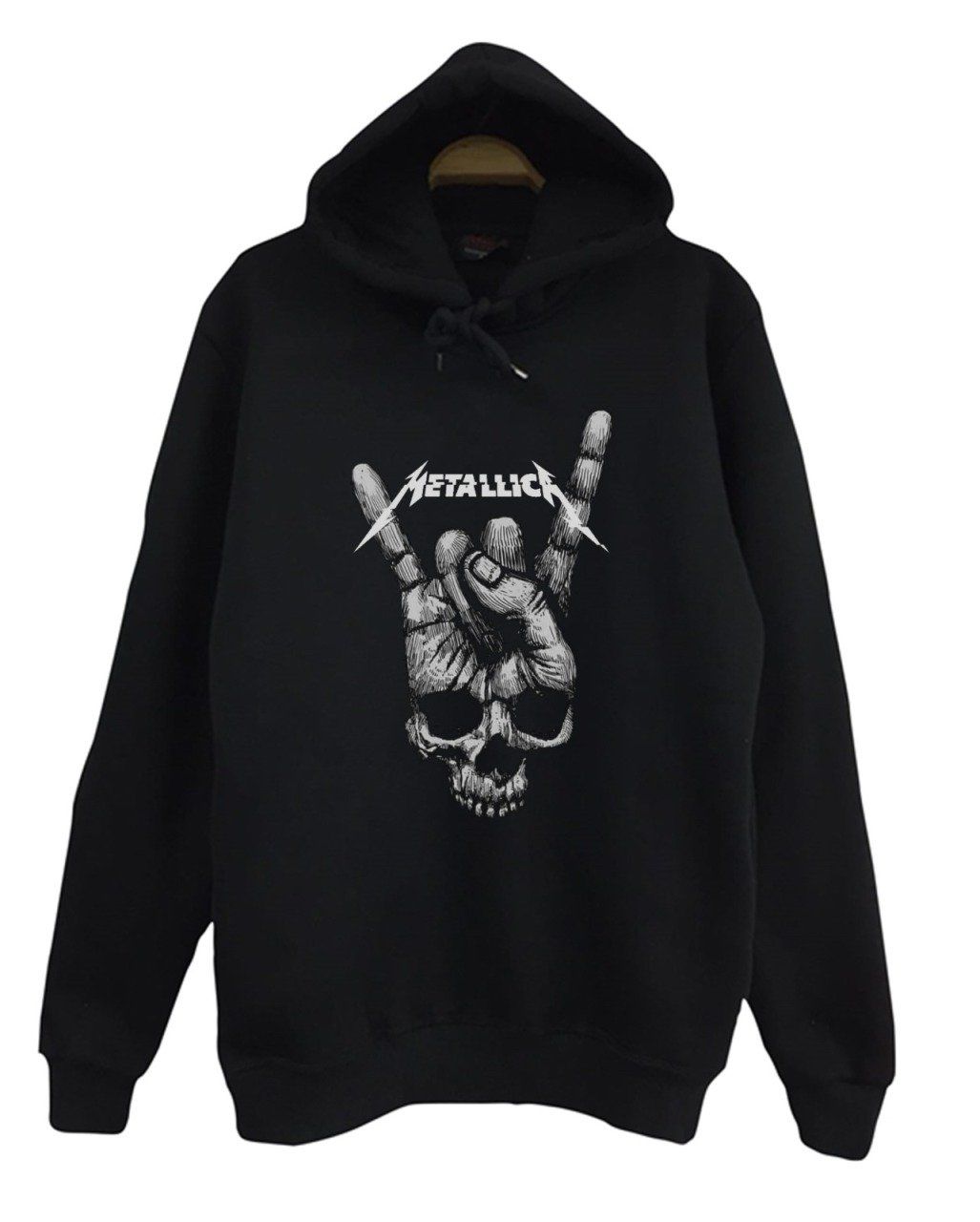 Metallica Baskılı Kapüşonlu Sweatshirt