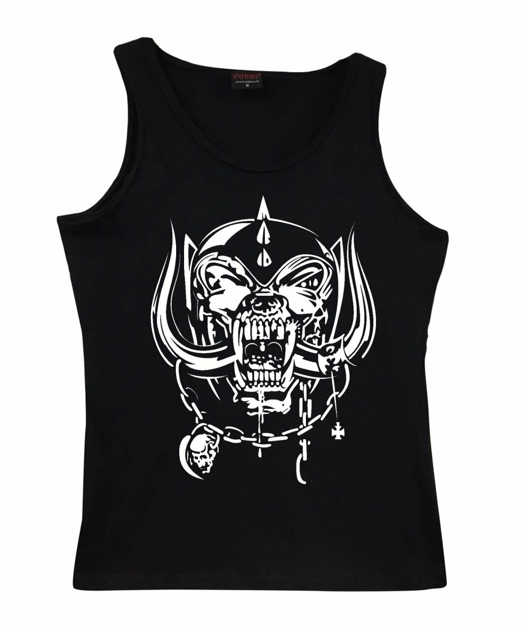 Motorhead Baskılı Sıfır Kol T-Shirt