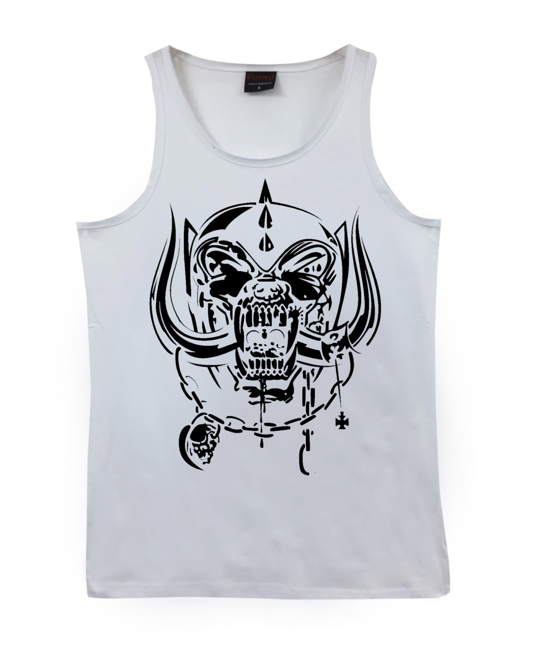 Motorhead Baskılı Sıfır Kol T-Shirt