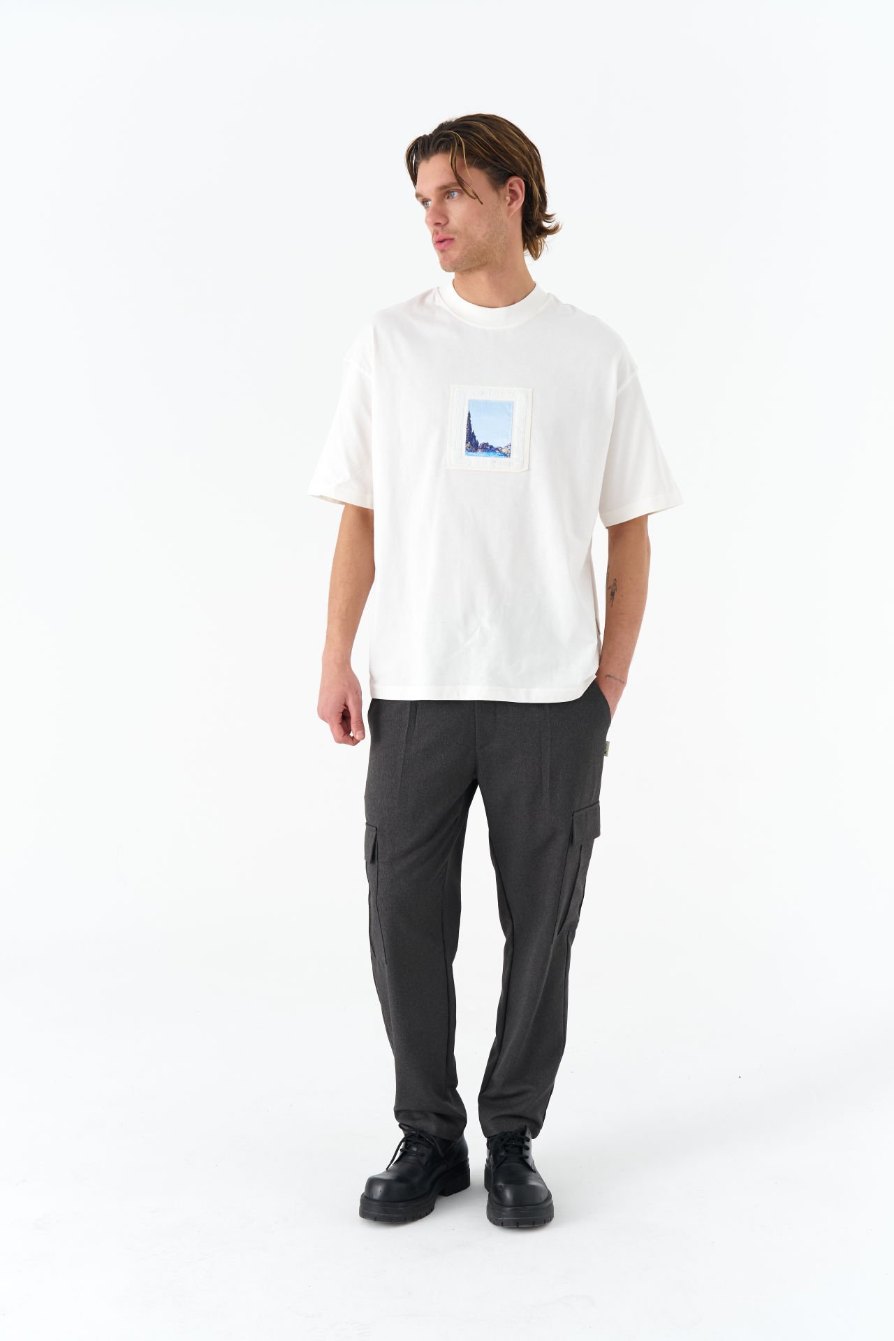 Vincent Van Gogh Baskılı Unisex Pamuk Nakışlı Beyaz T-shirt