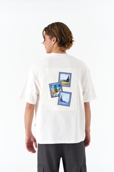 Vincent Van Gogh Baskılı Unisex Pamuk Nakışlı Beyaz T-shirt